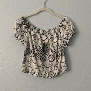 NWT Black and white top